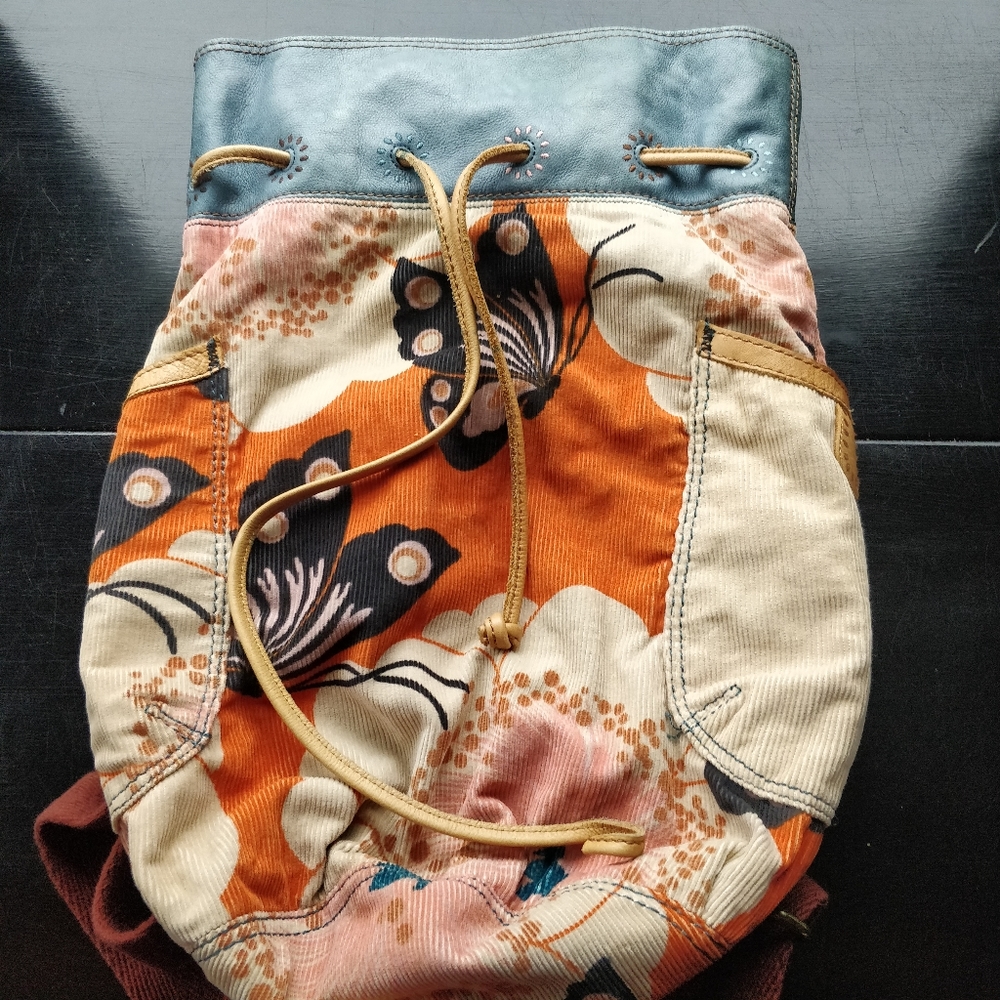 Lucky Brand Backpack Butterfly Print